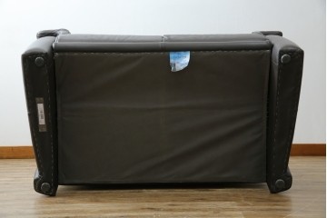 中古　美品　IDC大塚家具取り扱い　ヒモラ(himolla)　上質な本革素材と快適な座り心地が魅力の2Pソファ　定価約25万円　(R-083784)