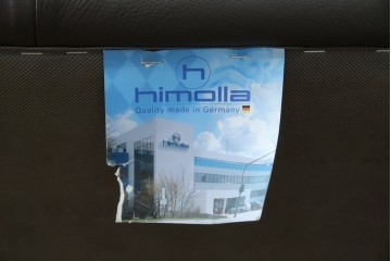 中古　美品　IDC大塚家具取り扱い　ヒモラ(himolla)　上質な本革素材と快適な座り心地が魅力の2Pソファ　定価約25万円　(R-083784)