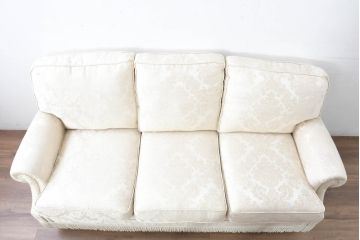 中古　展示品　美品　イギリス　英国高級家具ブランド　Art forma(アートフォーマ)　優雅なひとときを演出する3人掛けソファ(トリプルソファ、三人掛け、3P、英国)(定価約55万円)(R-083786)