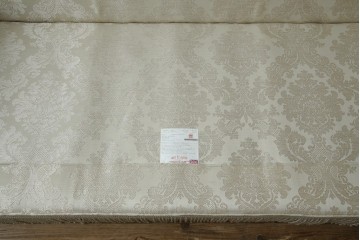 中古　展示品　美品　イギリス　英国高級家具ブランド　Art forma(アートフォーマ)　ダマスク柄とフリンジのクラシカルな3人掛けソファ　定価約55万円相当　(R-083786)