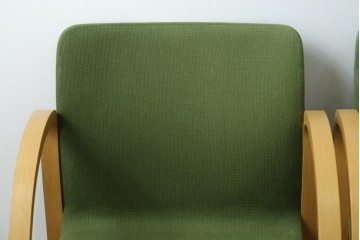 中古　arflex(アルフレックス)　FK　優しい色合いがナチュラルな印象を与えるアームチェア4脚セット　現行定価約374000円　(R-083788)