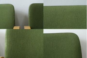 中古　arflex(アルフレックス)　FK　優しい色合いがナチュラルな印象を与えるアームチェア4脚セット　現行定価約374000円　(R-083788)