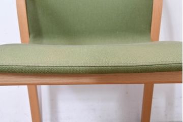 中古　arflex(アルフレックス)　FK　優しい色合いがナチュラルな印象を与えるアームチェア4脚セット(ダイニングチェア、椅子、イス、バラ売り可能)(現行定価約374000円)(R-083788)