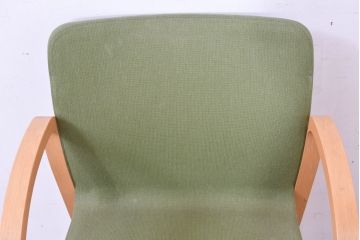 中古　arflex(アルフレックス)　FK　優しい色合いがナチュラルな印象を与えるアームチェア4脚セット(ダイニングチェア、椅子、イス、バラ売り可能)(現行定価約374000円)(R-083788)
