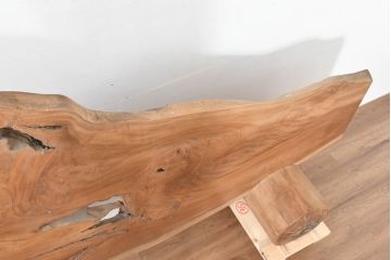 和製アンティーク　特大!!　重厚　杢目の良い総欅(ケヤキ)材一枚板　自然の風合いを活かした温かみあるデザインが魅力の衝立て(パーテーション、つい立て、衝い立て、間仕切り)(R-083790)