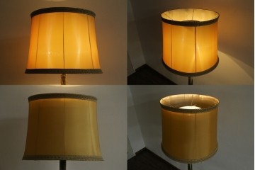 イタリアビンテージ　高級イタリア輸入品　ONYX ART　クラシカルエレガント　大理石ポールと美しい真鍮細工のフロアスタンド　(R-083792)