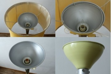 イタリアビンテージ　高級イタリア輸入品　ONYX ART　クラシカルエレガント　大理石ポールと美しい真鍮細工のフロアスタンド　(R-083792)