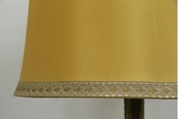 イタリアビンテージ　高級イタリア輸入品　ONYX ART　クラシカルエレガント　大理石ポールと美しい真鍮細工のフロアスタンド　(R-083792)