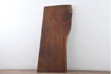 《再塗装費込み(片面のみ)》　和製ヴィンテージ　杢目の美しさが魅力の欅材一枚板　(R-083794)