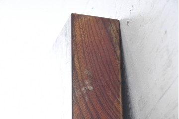 《再塗装費込み(片面のみ)》　和製ヴィンテージ　杢目の美しさが魅力の欅材一枚板　(R-083794)