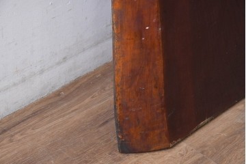 《再塗装費込み(片面のみ)》　和製ヴィンテージ　杢目の美しさが魅力の欅材一枚板　(R-083794)