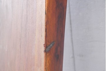 《再塗装費込み(片面のみ)》　和製ヴィンテージ　杢目の美しさが魅力の欅材一枚板　(R-083794)