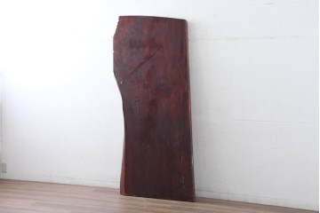 《再塗装費込み(片面のみ)》　和製ヴィンテージ　杢目の美しさが魅力の欅材一枚板　(R-083794)