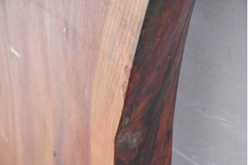 《再塗装費込み(片面のみ)》　和製ヴィンテージ　杢目の美しさが魅力の欅材一枚板　(R-083794)