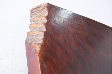 《再塗装費込み(片面のみ)》　和製ヴィンテージ　杢目の美しさが魅力の欅材一枚板　(R-083794)