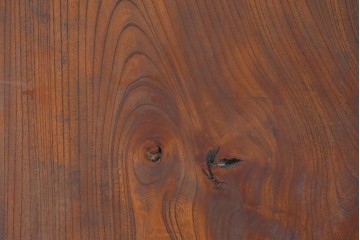 《再塗装費込み(片面のみ)》　和製ヴィンテージ　杢目の美しさが魅力の欅材一枚板　(R-083794)