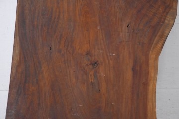 《再塗装費込み(片面のみ)》　和製ヴィンテージ　杢目の美しさが魅力の欅材一枚板　(R-083794)