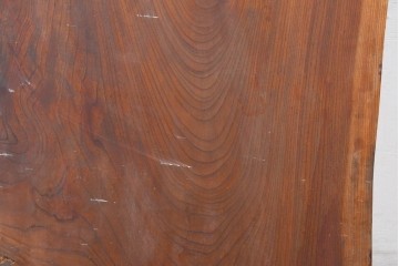 《再塗装費込み(片面のみ)》　和製ヴィンテージ　杢目の美しさが魅力の欅材一枚板　(R-083794)