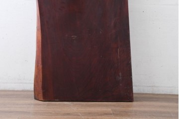 《再塗装費込み(片面のみ)》　和製ヴィンテージ　杢目の美しさが魅力の欅材一枚板　(R-083794)