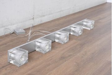 中古　ルミナベッラ(LUMINABELLA)　ファビアン(Fabbian)　モダンな空間に映える5灯ペンダントライト(天井照明、吊り下げ照明)(定価約25万円)(R-083797)