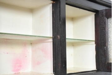 和製アンティーク　ペイント仕上げ限定　見せる収納・隠す収納!インテリアを楽しめるデンタルキャビネット　(R-083800)