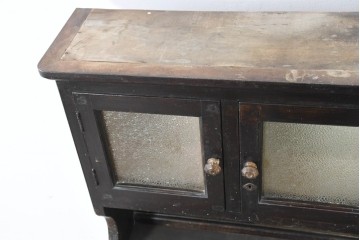 和製アンティーク　ペイント仕上げ限定　見せる収納・隠す収納!インテリアを楽しめるデンタルキャビネット　(R-083800)