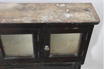 和製アンティーク　ペイント仕上げ限定　見せる収納・隠す収納!インテリアを楽しめるデンタルキャビネット　(R-083800)