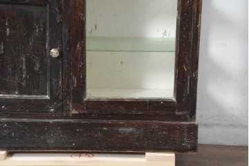 和製アンティーク　ペイント仕上げ限定　見せる収納・隠す収納!インテリアを楽しめるデンタルキャビネット　(R-083800)