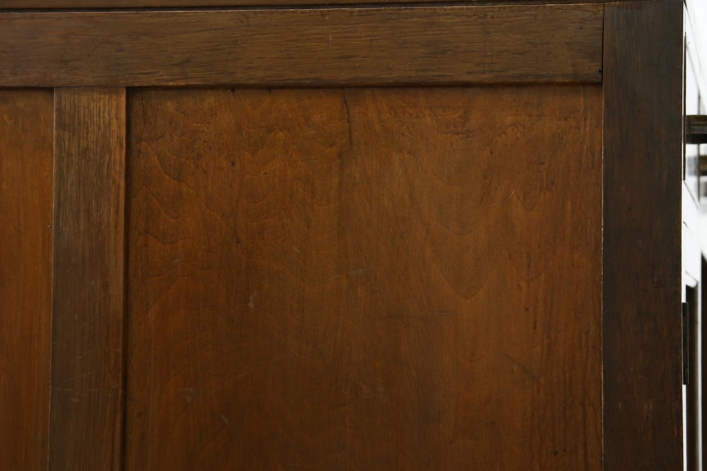 和製アンティーク　レトロな雰囲気が魅力の両袖机　(R-083801)