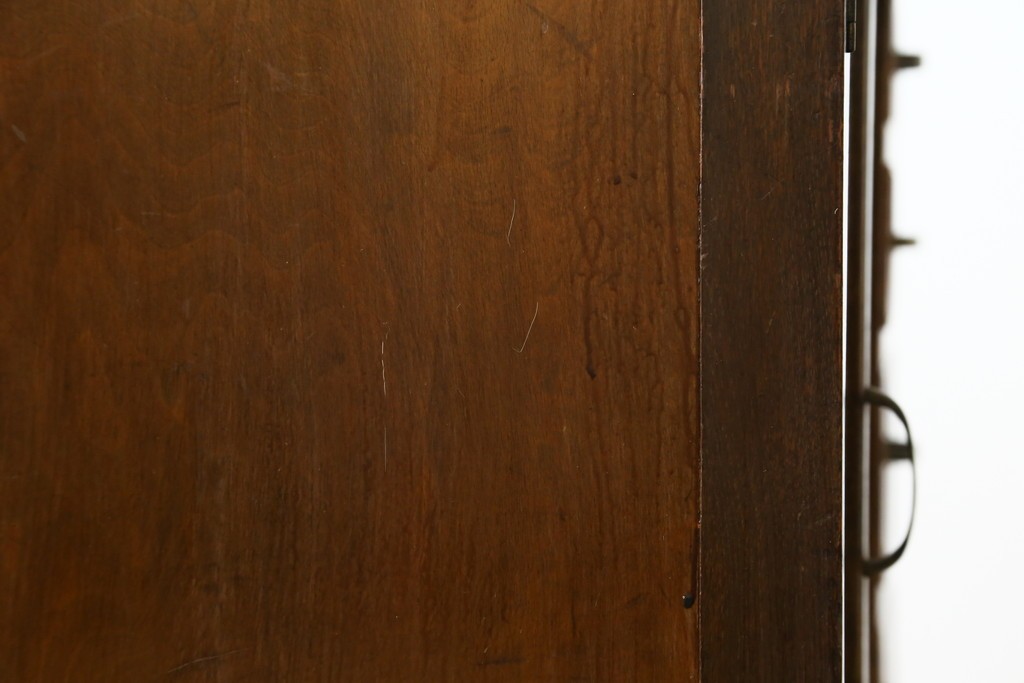 和製アンティーク　レトロな雰囲気が魅力の両袖机　(R-083801)