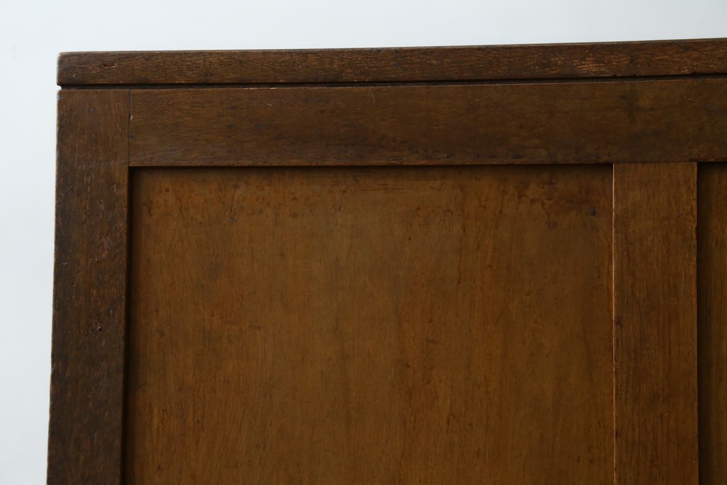 和製アンティーク　レトロな雰囲気が魅力の両袖机　(R-083801)