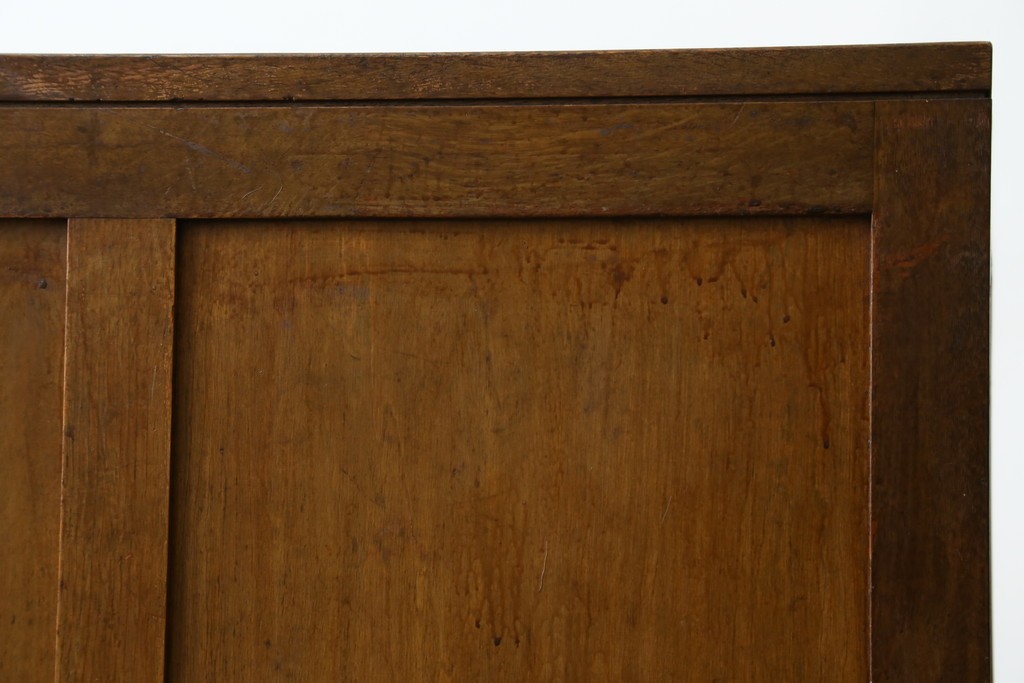 和製アンティーク　レトロな雰囲気が魅力の両袖机　(R-083801)