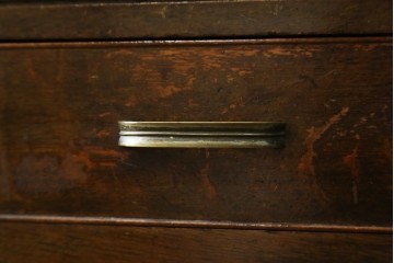 和製アンティーク　レトロな雰囲気が魅力の両袖机　(R-083801)