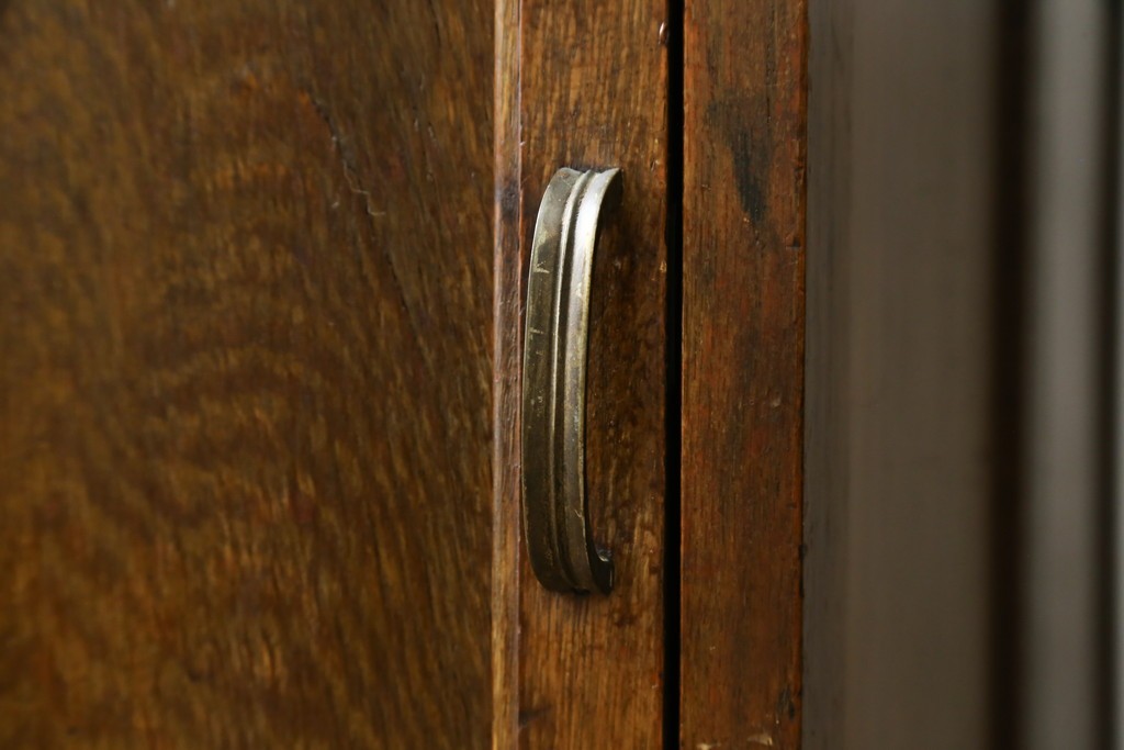 和製アンティーク　レトロな雰囲気が魅力の両袖机　(R-083801)