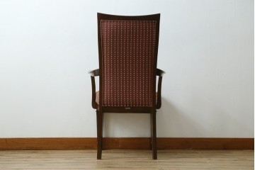 中古　美品　maruni(マルニ木工)　地中海シリーズ　あらゆるシーンに気品を添える逸品のカンヌアームチェア　定価約10万円　(R-083802)