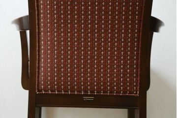 中古　美品　maruni(マルニ木工)　地中海シリーズ　あらゆるシーンに気品を添える逸品のカンヌアームチェア　定価約10万円　(R-083802)