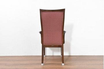 中古　美品　maruni(マルニ木工)　地中海ロイヤルシリーズ(ROYAL)　あらゆるシーンに気品を添える逸品のカンヌアームチェア(ダイニングチェア、椅子、イス)(定価約10万円)(R-083802)