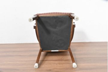 中古　美品　maruni(マルニ木工)　地中海ロイヤルシリーズ(ROYAL)　あらゆるシーンに気品を添える逸品のカンヌアームチェア(ダイニングチェア、椅子、イス)(定価約10万円)(R-083802)