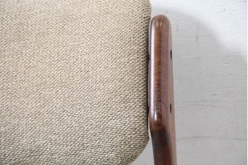 デンマークビンテージ　ローズウッド材　エリックバック(Erik Buch)　モデル49　美しい木目が魅力的なダイニングチェア2脚セット(椅子、イス、北欧、ヴィンテージ、バラ売り可能)(R-083804)