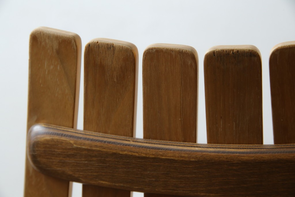 ノルウェービンテージ　名作　Hans Bruttrud(ハンス・ブラットルゥ)デザイン　スカンディアジュニア(Scandia Junior)　スタッキングチェア2脚セット(アームレスチェア、ダイニングチェア、椅子、イス、北欧ヴィンテージ、バラ売り可能)(R-083805)