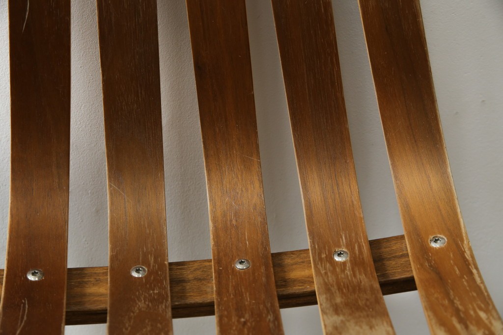 ノルウェービンテージ　名作　Hans Bruttrud(ハンス・ブラットルゥ)デザイン　スカンディアジュニア(Scandia Junior)　スタッキングチェア2脚セット(アームレスチェア、ダイニングチェア、椅子、イス、北欧ヴィンテージ、バラ売り可能)(R-083805)