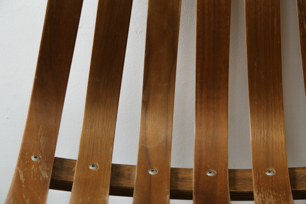 ノルウェービンテージ　名作　Hans Bruttrud(ハンス・ブラットルゥ)デザイン　スカンディアジュニア(Scandia Junior)　スタッキングチェア2脚セット(アームレスチェア、ダイニングチェア、椅子、イス、北欧ヴィンテージ、バラ売り可能)(R-083805)