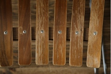 ノルウェービンテージ　名作　Hans Bruttrud(ハンス・ブラットルゥ)デザイン　スカンディアジュニア(Scandia Junior)　スタッキングチェア2脚セット(アームレスチェア、ダイニングチェア、椅子、イス、北欧ヴィンテージ、バラ売り可能)(R-083805)