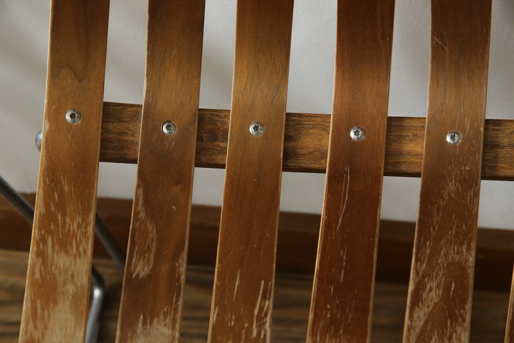 ノルウェービンテージ　名作　Hans Bruttrud(ハンス・ブラットルゥ)デザイン　スカンディアジュニア(Scandia Junior)　スタッキングチェア2脚セット(アームレスチェア、ダイニングチェア、椅子、イス、北欧ヴィンテージ、バラ売り可能)(R-083805)