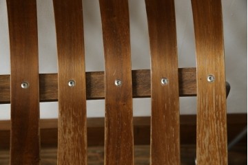 ノルウェービンテージ　名作　Hans Bruttrud(ハンス・ブラットルゥ)デザイン　スカンディアジュニア(Scandia Junior)　スタッキングチェア2脚セット(アームレスチェア、ダイニングチェア、椅子、イス、北欧ヴィンテージ、バラ売り可能)(R-083805)