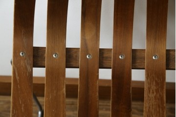 ノルウェービンテージ　名作　Hans Bruttrud(ハンス・ブラットルゥ)デザイン　スカンディアジュニア(Scandia Junior)　スタッキングチェア2脚セット(アームレスチェア、ダイニングチェア、椅子、イス、北欧ヴィンテージ、バラ売り可能)(R-083805)