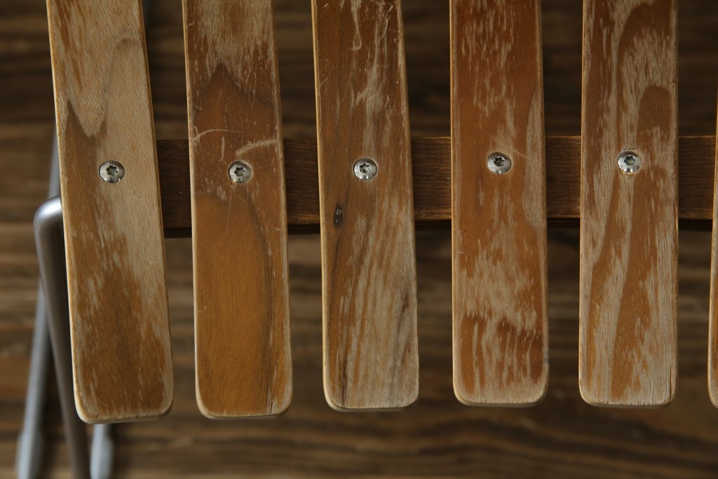 ノルウェービンテージ　名作　Hans Bruttrud(ハンス・ブラットルゥ)デザイン　スカンディアジュニア(Scandia Junior)　スタッキングチェア2脚セット(アームレスチェア、ダイニングチェア、椅子、イス、北欧ヴィンテージ、バラ売り可能)(R-083805)