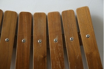 ノルウェービンテージ　名作　Hans Bruttrud(ハンス・ブラットルゥ)デザイン　スカンディアジュニア(Scandia Junior)　スタッキングチェア2脚セット(アームレスチェア、ダイニングチェア、椅子、イス、北欧ヴィンテージ、バラ売り可能)(R-083805)