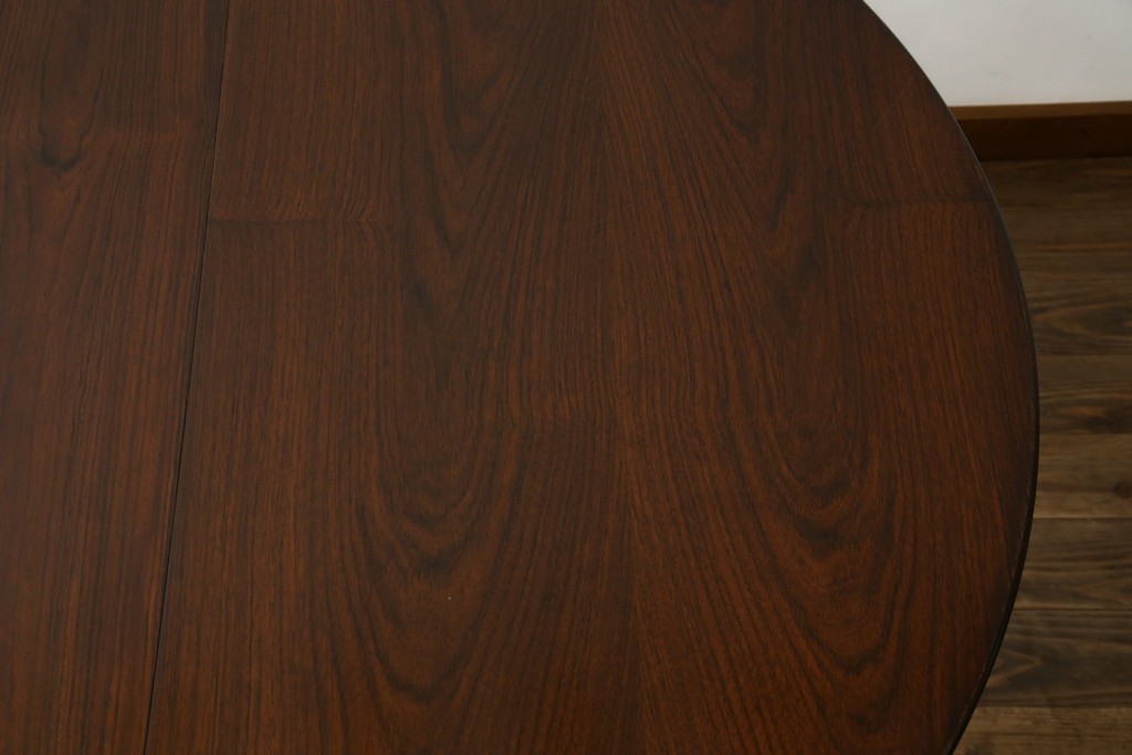デンマークビンテージ　美品　Kai Kristiansen(カイ・クリスチャンセン)　ローズウッド材の上品な色合いが魅力のダイニングテーブル　(R-083806)