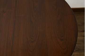 デンマークビンテージ　美品　Kai Kristiansen(カイ・クリスチャンセン)　ローズウッド材の上品な色合いが魅力のダイニングテーブル　(R-083806)